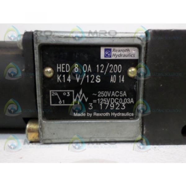 REXROTH USA Dutch HED 8 0A 12/200 PRESSURE SWITCH (AS PICTURED)*USED* #4 image