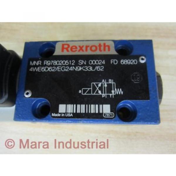 Rexroth Russia Mexico Bosch R978020512 Valve 4WE6D62/EG24N9K33L/62 - New No Box #2 image