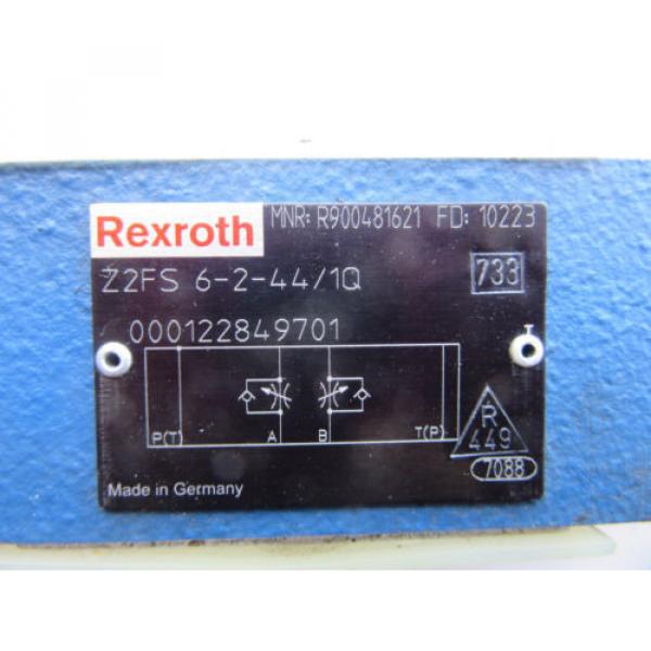 Rexroth Korea Singapore R900481621 Hydraulic Control Valve Z2FS6-2-44/1Q NEW!!! #2 image
