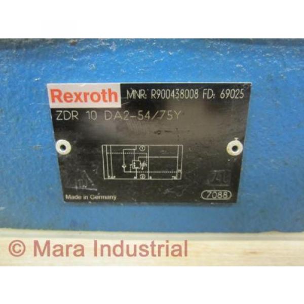 Rexroth Canada Korea Bosch R900438008 Valve ZDR 10 DA2-54/75Y - New No Box #2 image