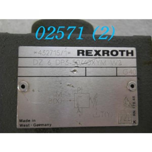 REXROTH Egypt Canada DRUCKREDUZIERVENTIL  DZ 6 DP3-50/40XYM W2 #2 image